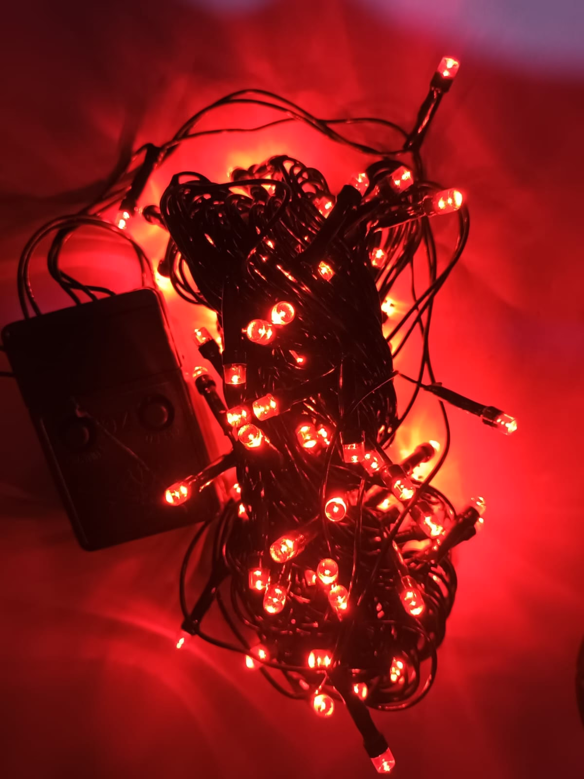 100 Luces lineal 7m musical rojo