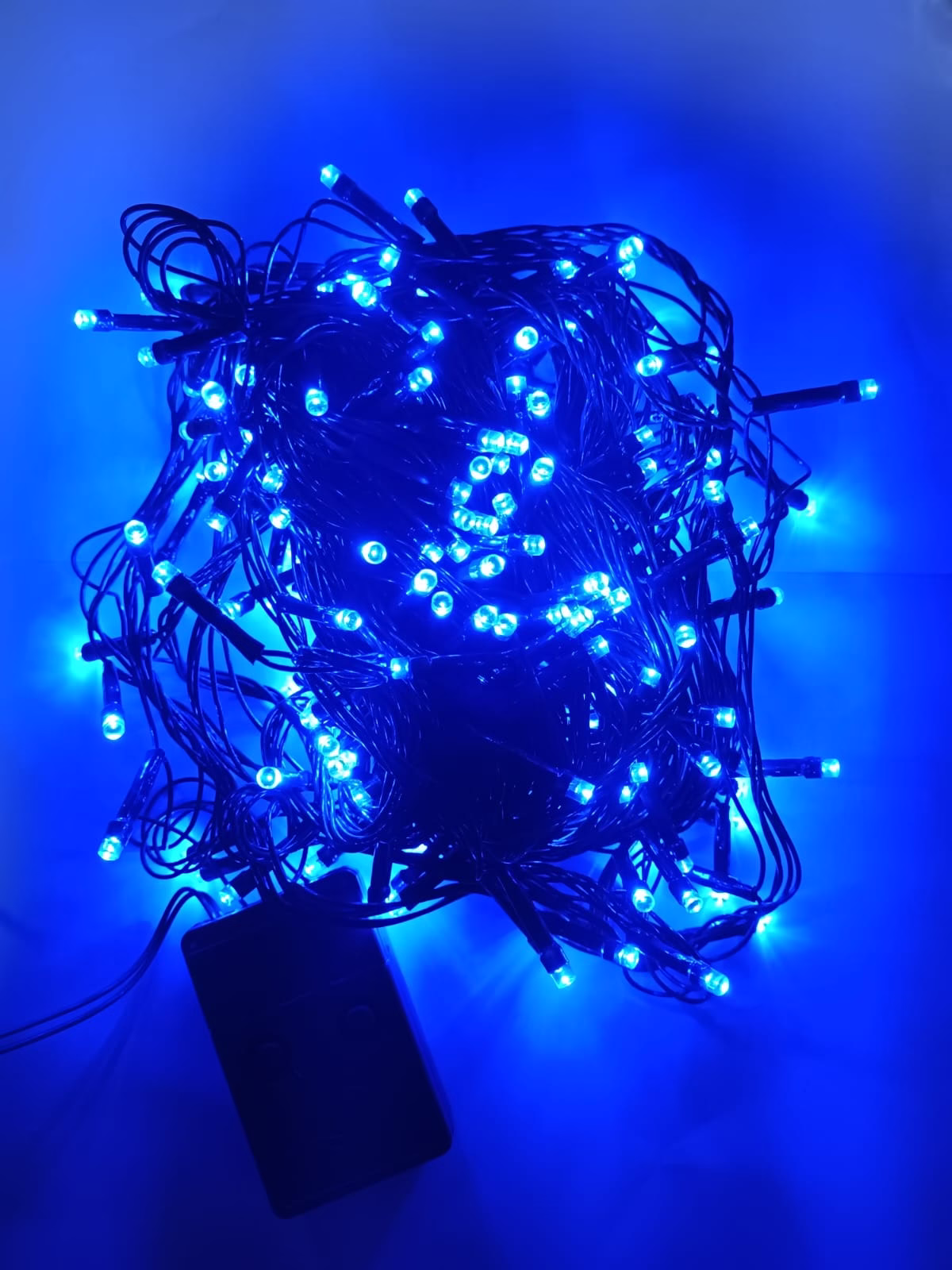 200 Luces lineal 14m musical azul