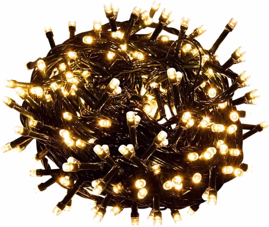 300 Luces lineal 21m musical ambar