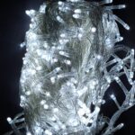 400 Luces lineal 28m blanco musical cable transparente