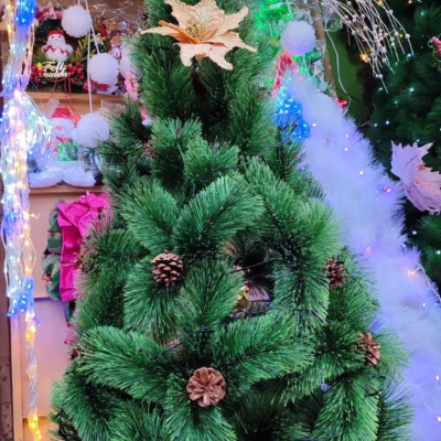 arbol verde navideño economico 1.5m