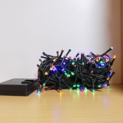 200 Luces Lineales con panel solar multicolor