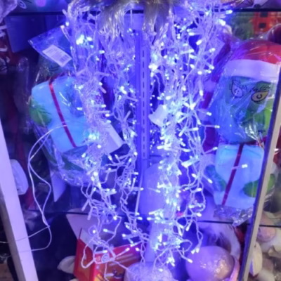 Luces cascada led 300L 7.5m azul