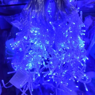 Luces cascada led 500L 12.5m azul