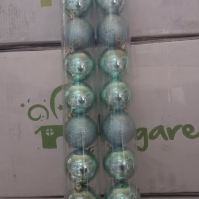 Esferas en tubo x12 Verde jade 7cm