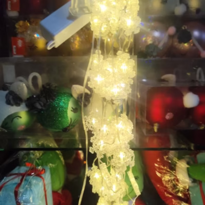 Cascada led copo ámbar 3x1