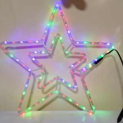 Figura con manguera estrella multicolor