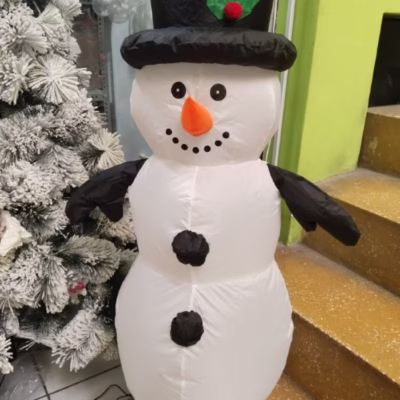 Muñeco de nieve inflable