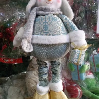 Patilarga muñeco de nieve verde agua