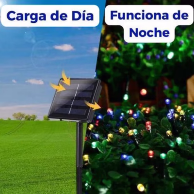 Luces con panel solar